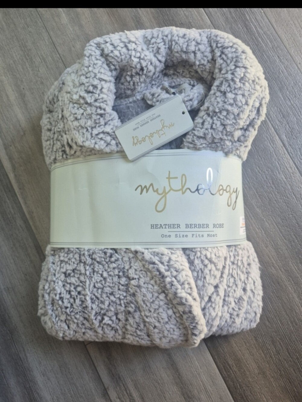 1 Heather Berber Robe - Plush Throw Robe One Size - Picture 6 of 10